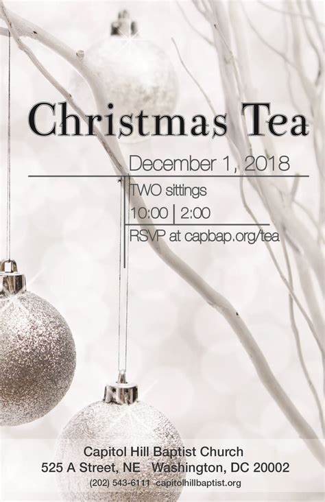 Ladies' Christmas Tea | Capitol Hill Baptist