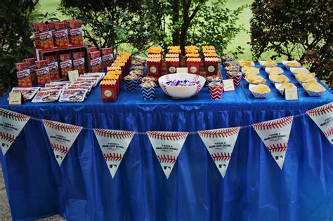 Baseball birthday concession stand created by Nikki Reece Events in McKinney Texas | Baseball ...