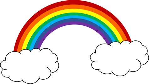 Rainbow sky cliparts free clipart club | Rainbow clipart, Rainbow cartoon, Free clip art