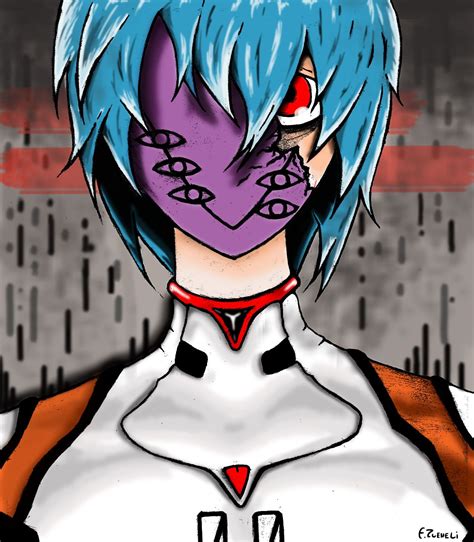 #reiayanami #lilith #mask #fanart Rei Ayanami, Neon Genesis Evangelion ...