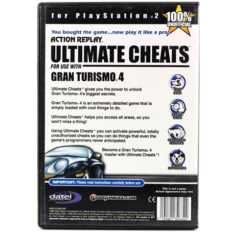 Action Replay – Ultimate Cheats Gran Turismo 4 (PS2) - WTS Retro - Køb her