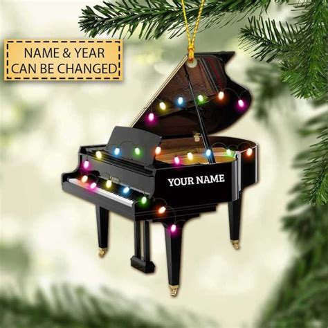 Personalized Piano Ornament, Piano Christmas Ornament, Piano Player Ornament, Christmas Gift for ...