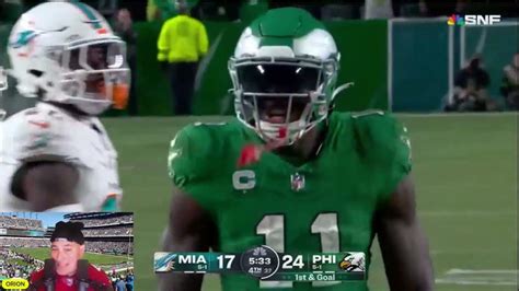 Dolphins vs Eagles Highlights and Reaction I NFL 2023 Week 7 - YouTube