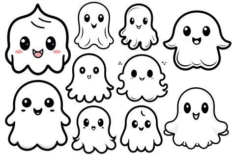 10 X Halloween Boo Clipart Bundle Graphic by Illustrately · Creative Fabrica