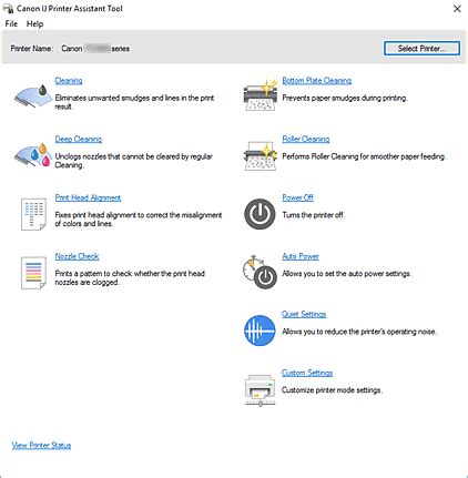 Canon : Inkjet Manuals : TS3400 series : Canon IJ Printer Assistant Tool Description