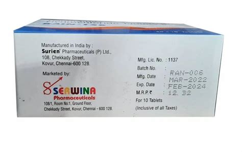 Ranitidine Hydrochloride Tablets IP, Non prescription at Rs 246/box in ...