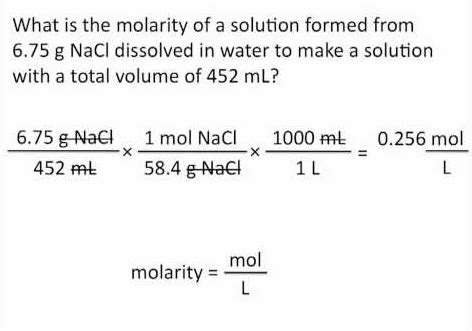 Molarity - Solution Stoichiometry