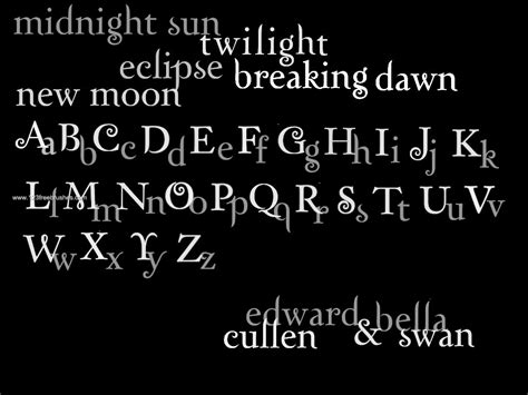 Twilight Font | Photoshop Text Brushes Free Download | 123Freebrushes