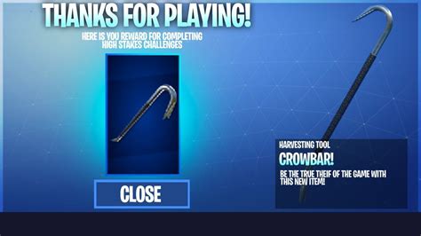 I GOT CROWBAR PICKAXE and ALL HIGH STAKES CHALLENGES in Fortnite Battle ...