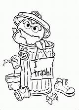 Oscar The Grouch Coloring Page  Home sketch template