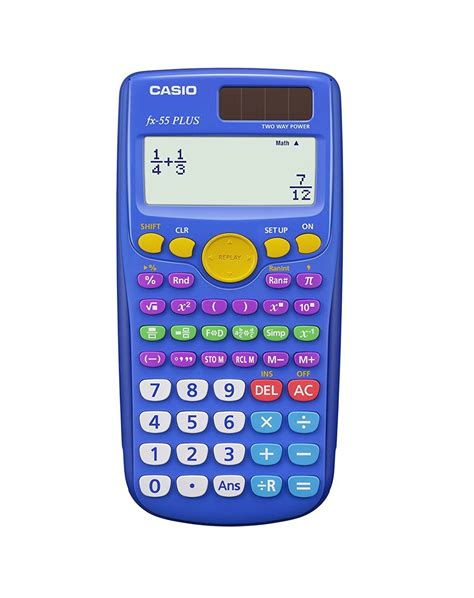 Casio fx-55 PLUS Elementary/Middle School Fraction Calculator Small | Scientific calculators ...