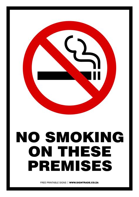 No Smoking Signs | Poster Template