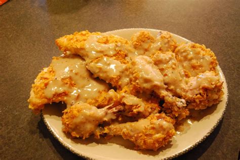 Oven Fried Chicken with Gravy - IngRecipe