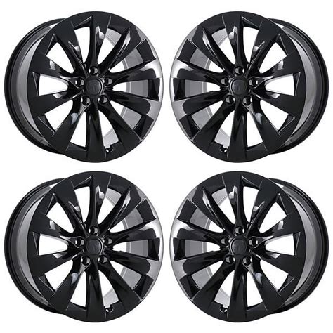 TESLA MODEL X 2016 - 2021 GLOSS BLACK Factory OEM Wheels Rims (Not ...