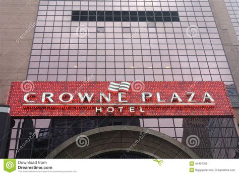 Crowne Plaza Hotel editorial stock image. Image of staying - 44497309