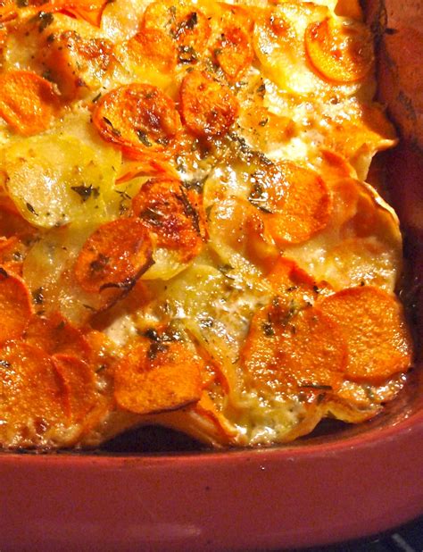 Spiral Style: Yukon Gold and Sweet Potato Gratin