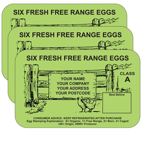 PL1 Egg Box Labels Type Bespoke Designs for purchase online