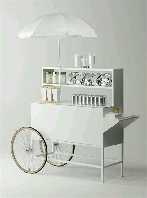 White cart and umbrella | 인테리어, 가구 아이디어, 아이디어