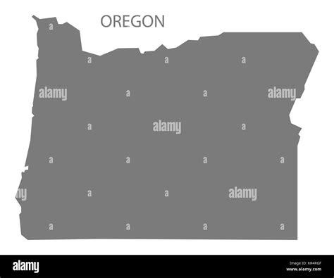 Oregon map usa Cut Out Stock Images & Pictures - Alamy