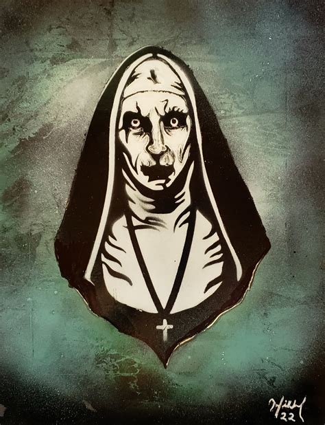 Valak (the Nun from Conjuring 2) - Steel City Spray Art