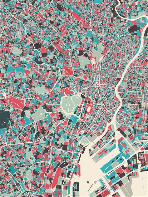 Modern Map Art – Deconstructing, filling and restitching maps | Modern ...