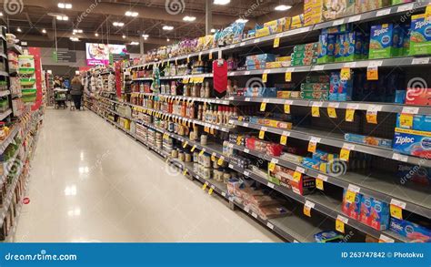 Grocery Store Aisles in Canadian Store Editorial Photography - Image of ...