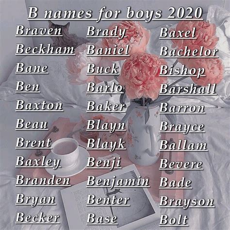 B Names For Boys 2020 | Cool baby names, Baby names, Best character names