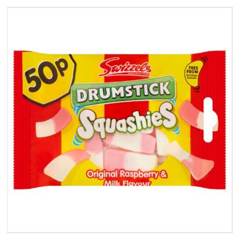 Buy Swizzels Drumstick Squashies Original Raspberry & Milk Flavour x ...