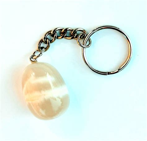 Birth Stone Keyring - Cancer - Moonstone