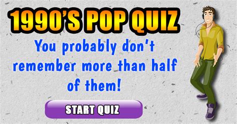 Fun 90's Music Quiz - Can you score a 6 or better?