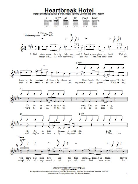 Heartbreak Hotel | Sheet Music Direct