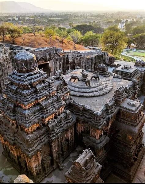 India's Ellora, Maharashtra, is home to the Kailasha Temple. On earth ...