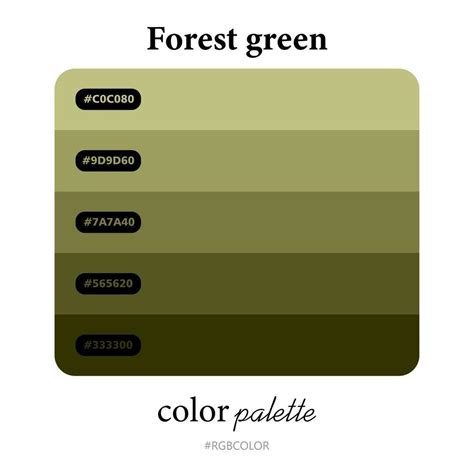 Olive Green Color Palette