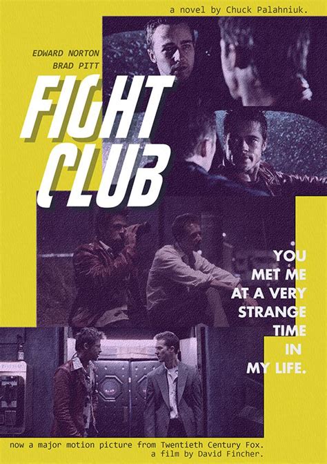 Fight Club - a book cover | Fight club poster, Fight club, Fight club rules