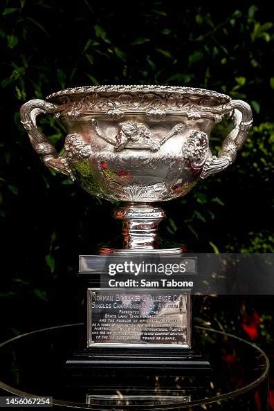 The Australian Open Mens Trophy during the launch of the... News Photo ...