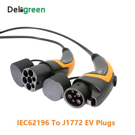 Type1 to Type2 Extension Plug Wall Mount Home Car Charger Wholesale EV AC Fast Charging Station ...