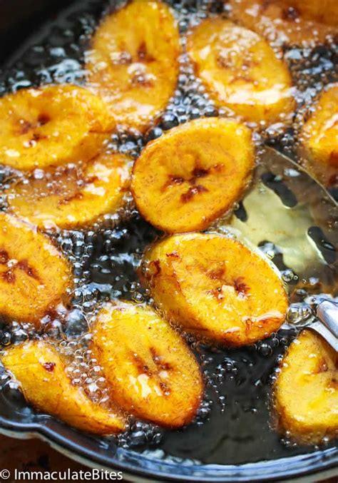 Fried Sweet Plantains - Immaculate Bites