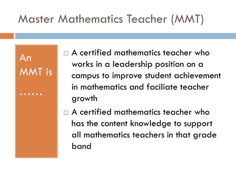 PPT - Region 4 ESC master mathematics Teacher certification program ...