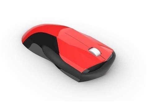 Red and Black Gaming Mouse 3D model 3D printable | CGTrader