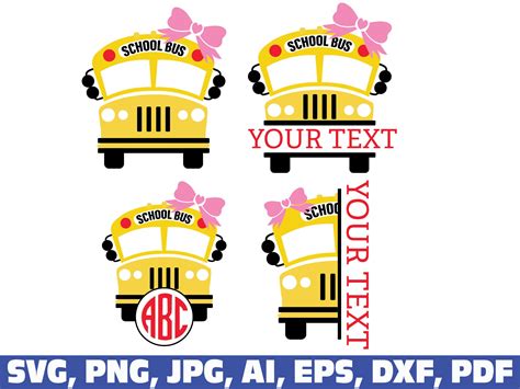 School Bus Svg School Svg Back to School Svg Monogram Svg - Etsy UK