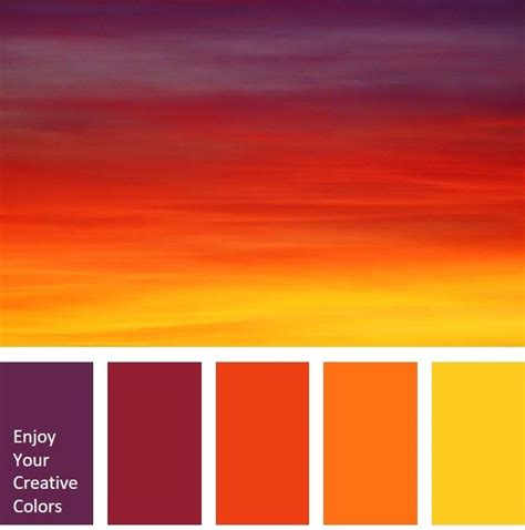 Color Palette #0079 | Sunset color palette, Color palette, Color ...