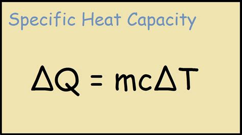 Specific Heat Capacity Example Problem - Physics - YouTube