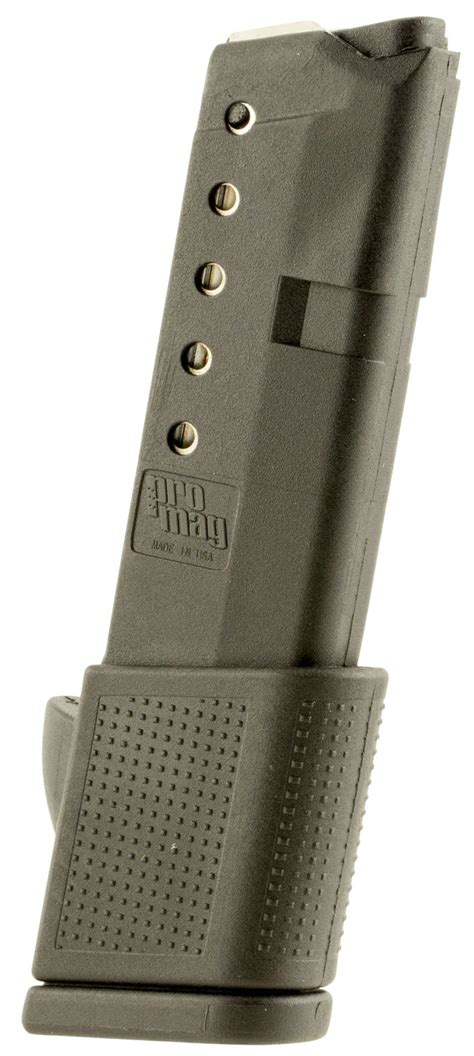 ProMag GLK11 OEM Black DuPont Zytel Polymer Detachable 10rd for 380 ACP Glock 42 - White Birch ...