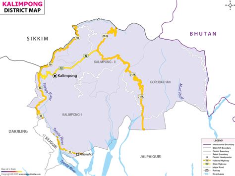 Kalimpong District Map