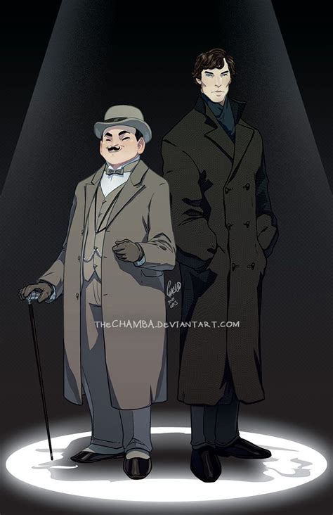 Detective Duo by theCHAMBA on deviantART Hercule Poirot, Agatha ...