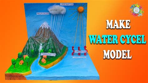 How to Make Water Cycle Model with Thermocol / Make 3D Water Cycle ...