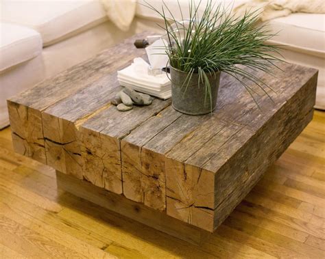 Reclaimed Lumber Beam Coffee Table | Etsy | 1000 | Coffee table wood ...