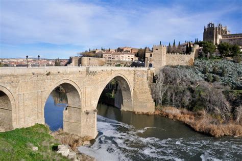 Bridge of San Martin, Toledo (Spain) Stock Photo - Image of martin ...