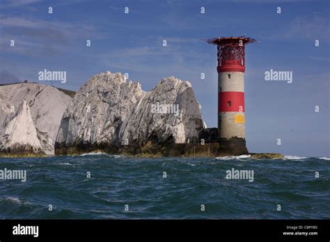 Needles Lighthouse Stock Photo - Alamy