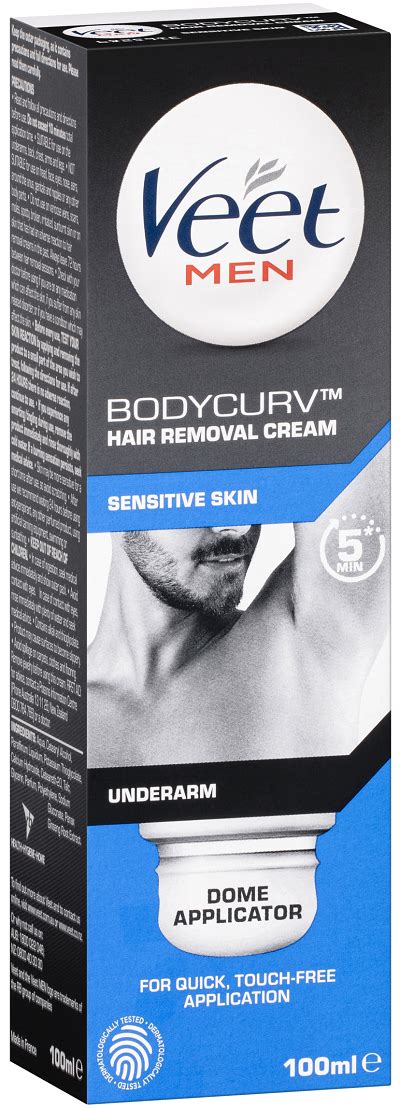 Veet Men Bodycurv Underarm Hair Removal Cream 100ml - Sensitive :: Veet ...